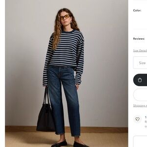 NWT AMERICAN EAGLE AE 77 PREMIUM DENIM STRAIGHT CROP JEANS SIZE 32